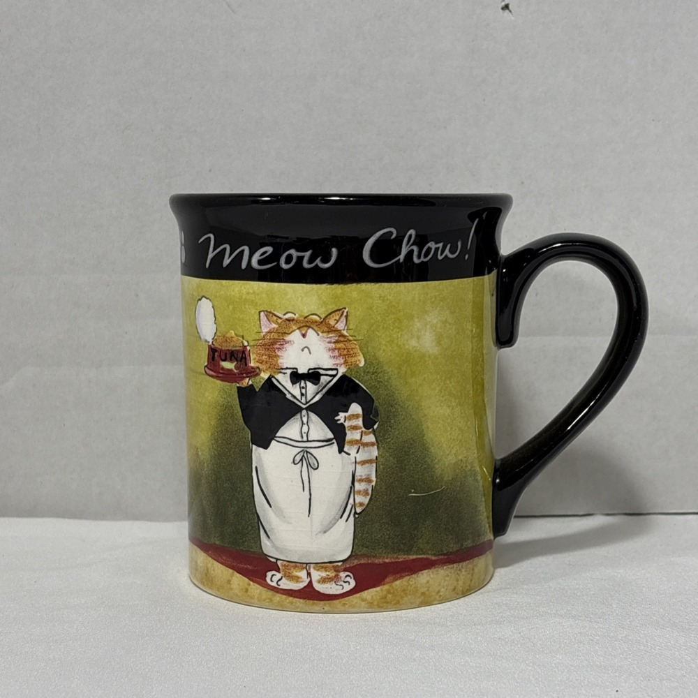 Meow Chow Certified International Tracy Flickinger Coffee Mug Cup